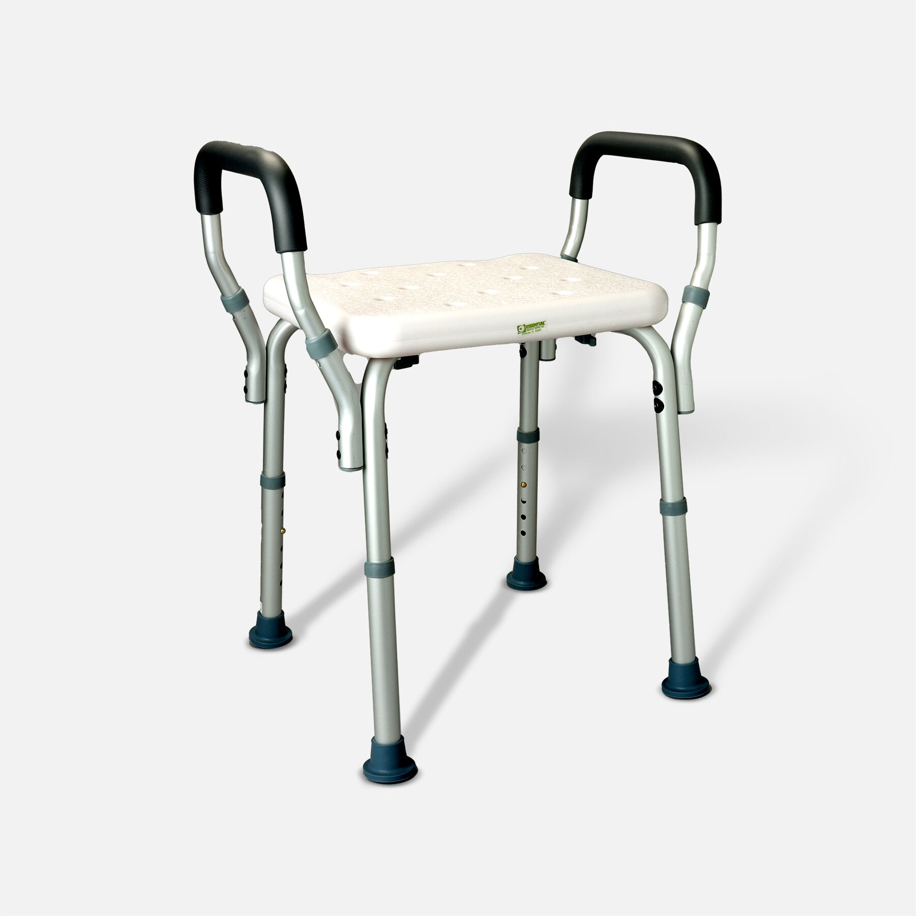 Essential Medical Deluxe Molded Shower Bench with Arms