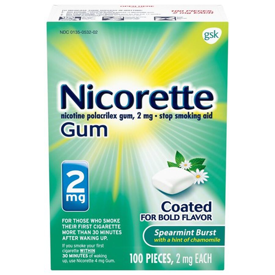 Nicorette Gum, 2 mg, 100 ct., , large image number 2