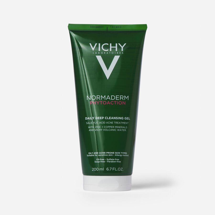 Vichy Normaderm PhytoAction Daily Deep Cleansing Gel with Salicylic Acid, 6.7 oz., , large image number 0