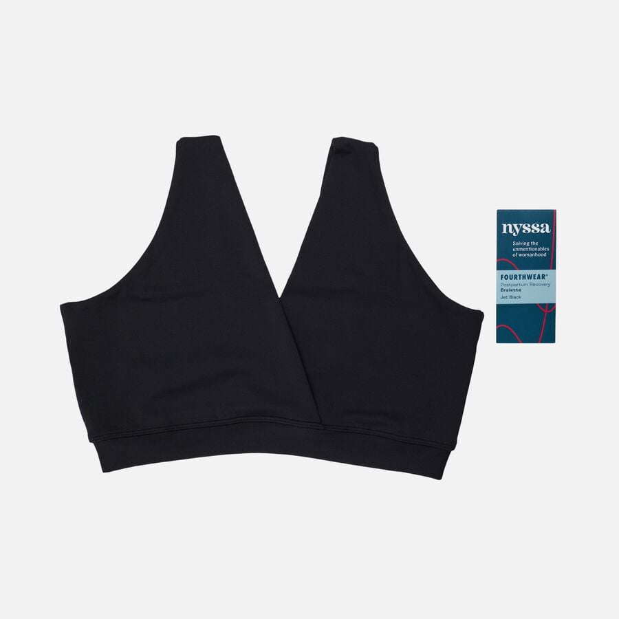 Nyssa FourthWear Postpartum Recovery Bralette & Breast & Chest Ice/Heat Packs, Black, , large image number 3