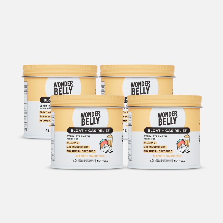 Wonderbelly Bloat + Gas Relief, Mango Smoothie, 42 ct. (4-Pack), , large image number 0