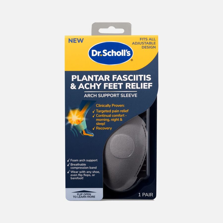 Dr. Scholl&rsquo;s Plantar Fasciitis and Achy Feet Relief Arch Support Sleeve, One Pair, , large image number 0