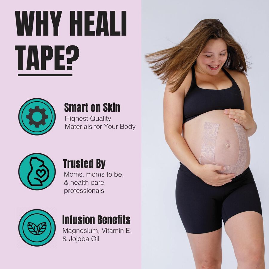 Heali Bump Belly Kinesiology Tape Strips, 15 ct., , large image number 2
