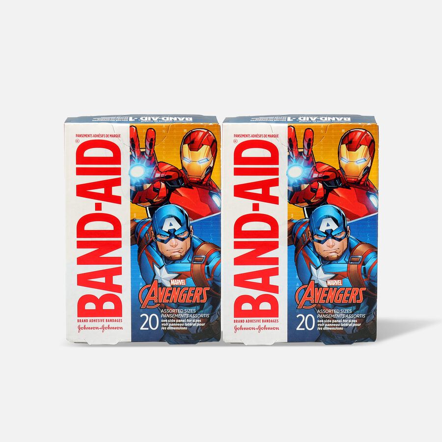 Band-Aid Adhesive Assorted Bandages Marvel Avengers, 20 ct. (2-Pack), , large image number 0