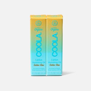 Coola Classic Liplux Organic Hydrating Lip Oil Sunscreen SPF 30 (2-Pack)