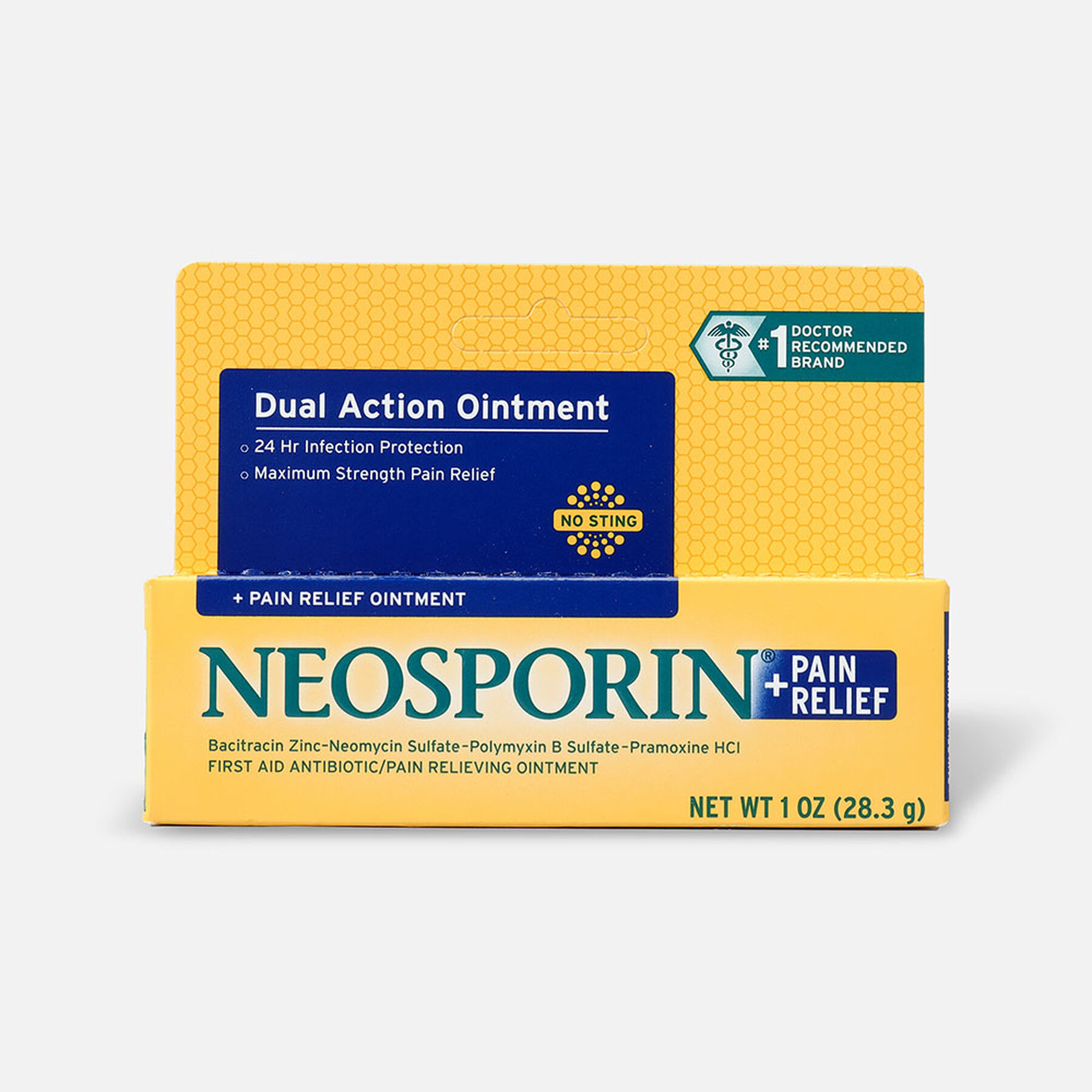 Neosporin Plus Pain Relief, Maximum Strength Antibiotic Ointment, 1 oz
