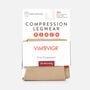 VIM & VIGR Solid Moisture-Wick Nylon Compression Socks, Cashew, M/L, 30-40 mmHg, , large image number 1
