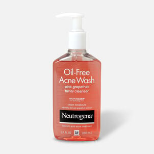 Neutrogena Pink Grapefruit Oil-Free Acne Facial Wash, 9.1 oz.