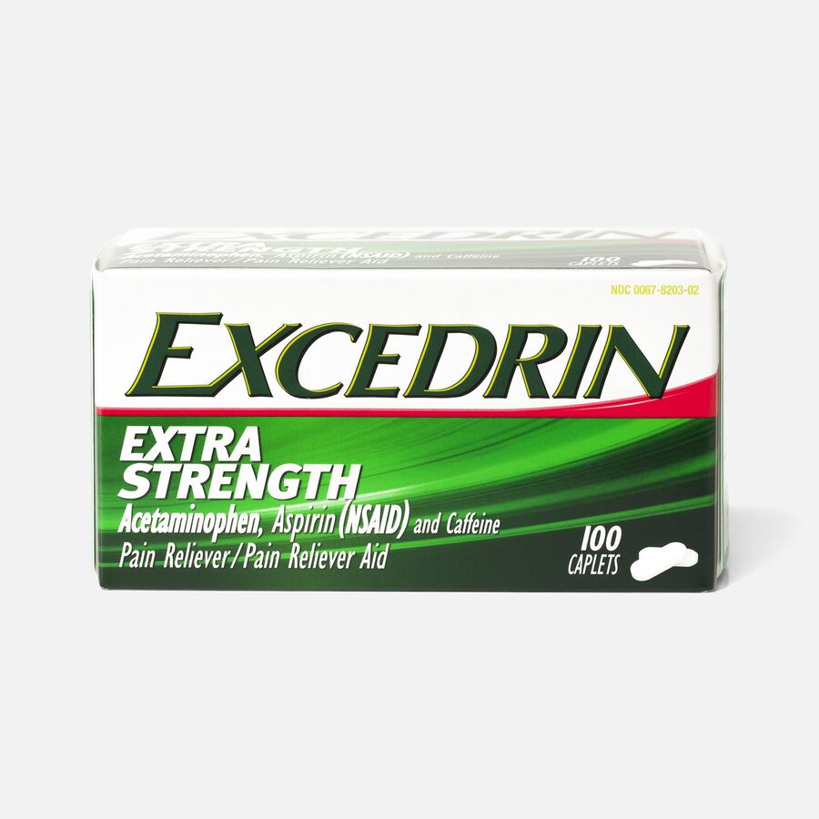 Excedrin Extra Strength Caplets, 100 ct., , large image number 0
