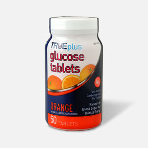 TRUEplus Glucose Tablets, Orange - 50 ct.