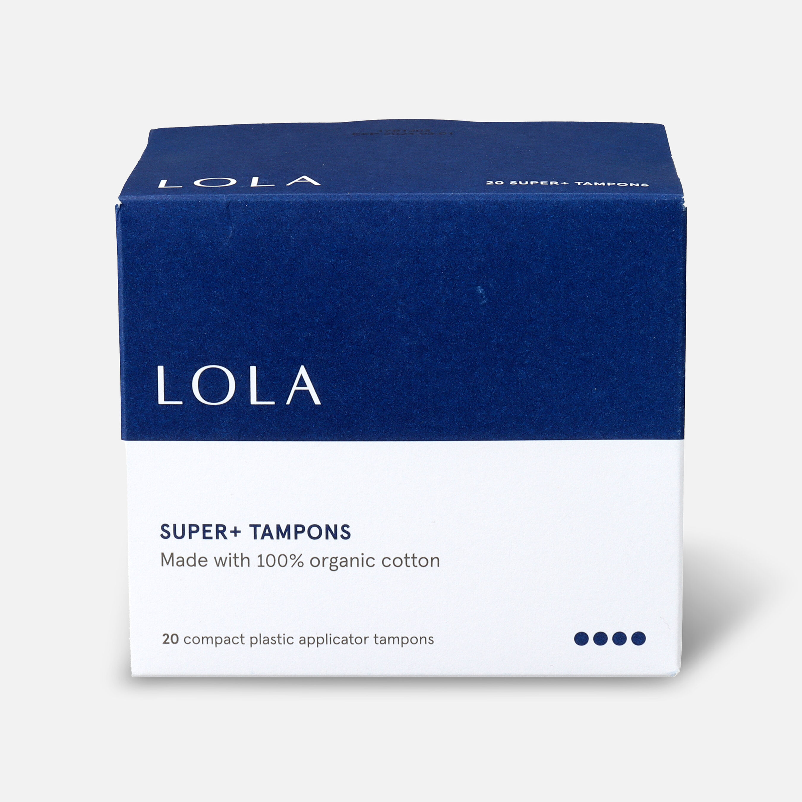 LOLA Tampons, Compact Plastic Applicator, 20ct