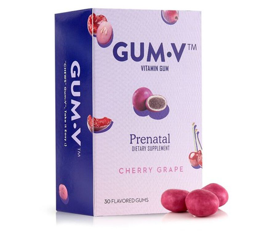 Zahler GumV Prenatal Vitamins, Chewable Prenatal Gum, Kosher, 30