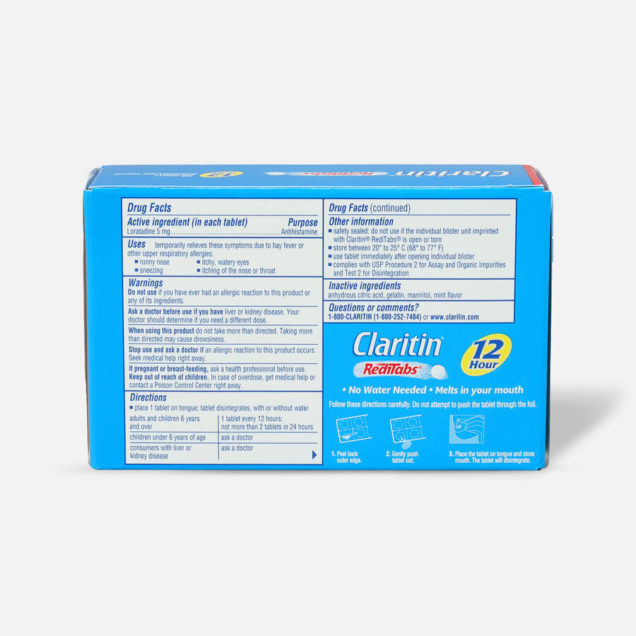 Claritin Allergy 12 Hour RediTabs, 30 Count