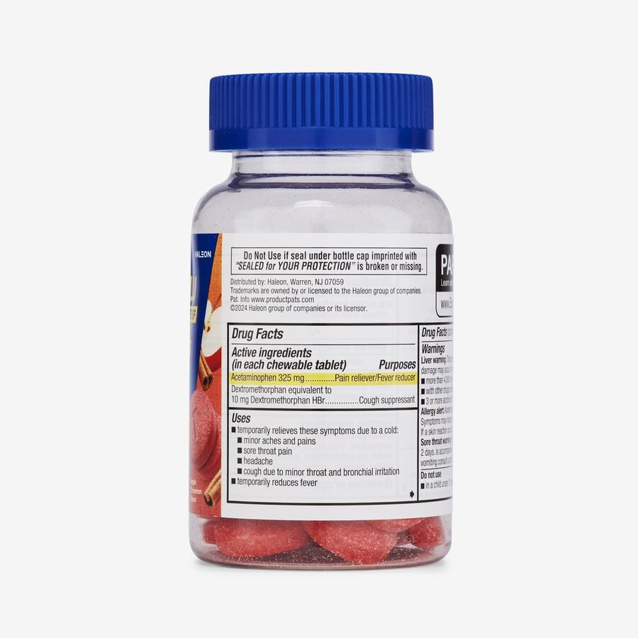 Theraflu Severe Cold Relief Daytime Soft Chews, Apple Cinnamon, 20 ct., , large image number 1