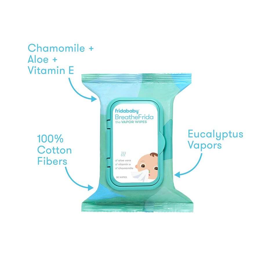 Frida Baby BreatheFrida Vapor Wipes for Nose or Chest, , large image number 2