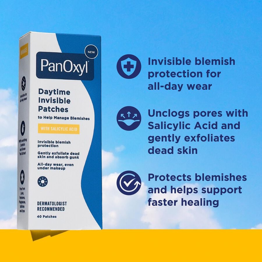 PanOxyl Daytime Invisible Patches w/ Salicylic Acid, 40 ct., , large image number 2