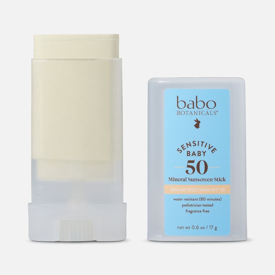 Babo Botanicals Baby Face Mineral Sunscreen Stick, SPF 50, .6 oz., , large image number 2