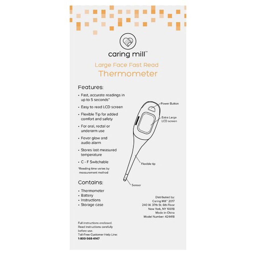 Caring Mill® Fast Read Fever Glow Thermometer, , large image number 2