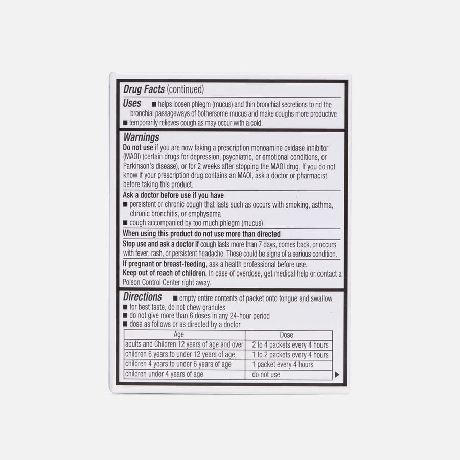 Mucinex Children's Cough & Chest Congestion Mini-Melts Granule Packets, Orange Crème, 12 ct., , large image number 1