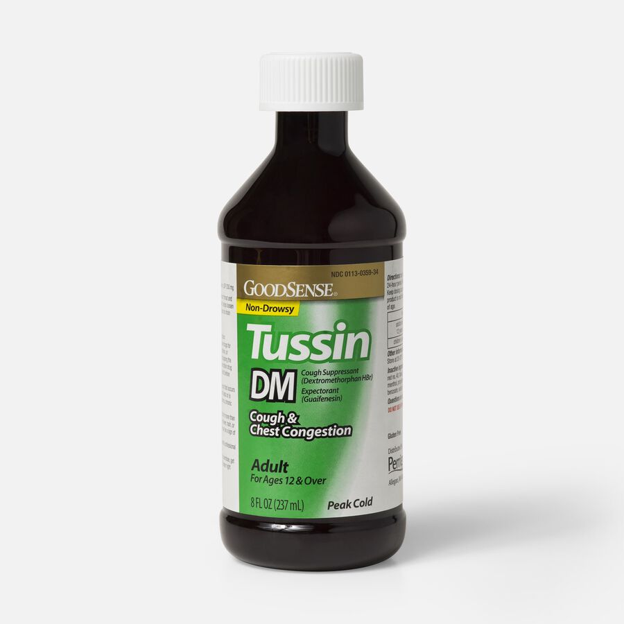 GoodSense® Tussin DM Cough Syrup 8 oz, For Children and Adults