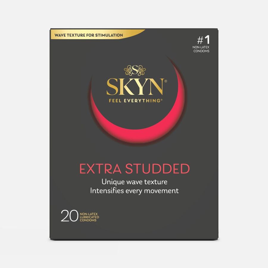 SKYN Extra Studded Condoms, 20 ct., , large image number 0
