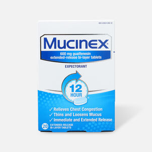 Mucinex SE Extended Release Bi-Layer Tablets, 20 ct.