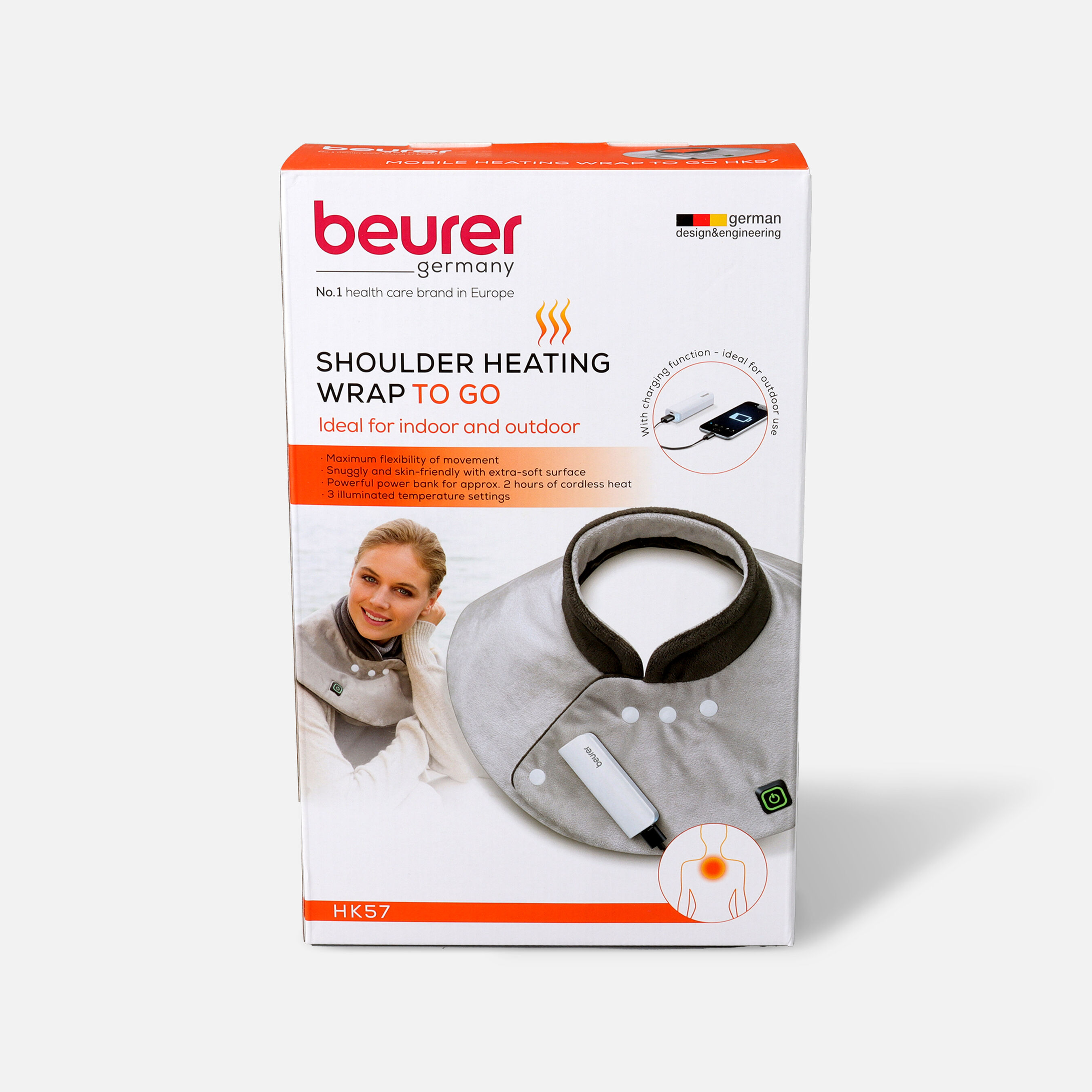 Beurer Wireless Neckshoulder Heat Pad With Powerbank