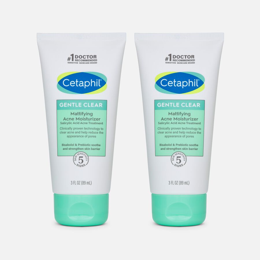 Cetaphil Gentle Clear Mattifying Acne Moisturizer,  3 oz. (2-Pack), , large image number 0