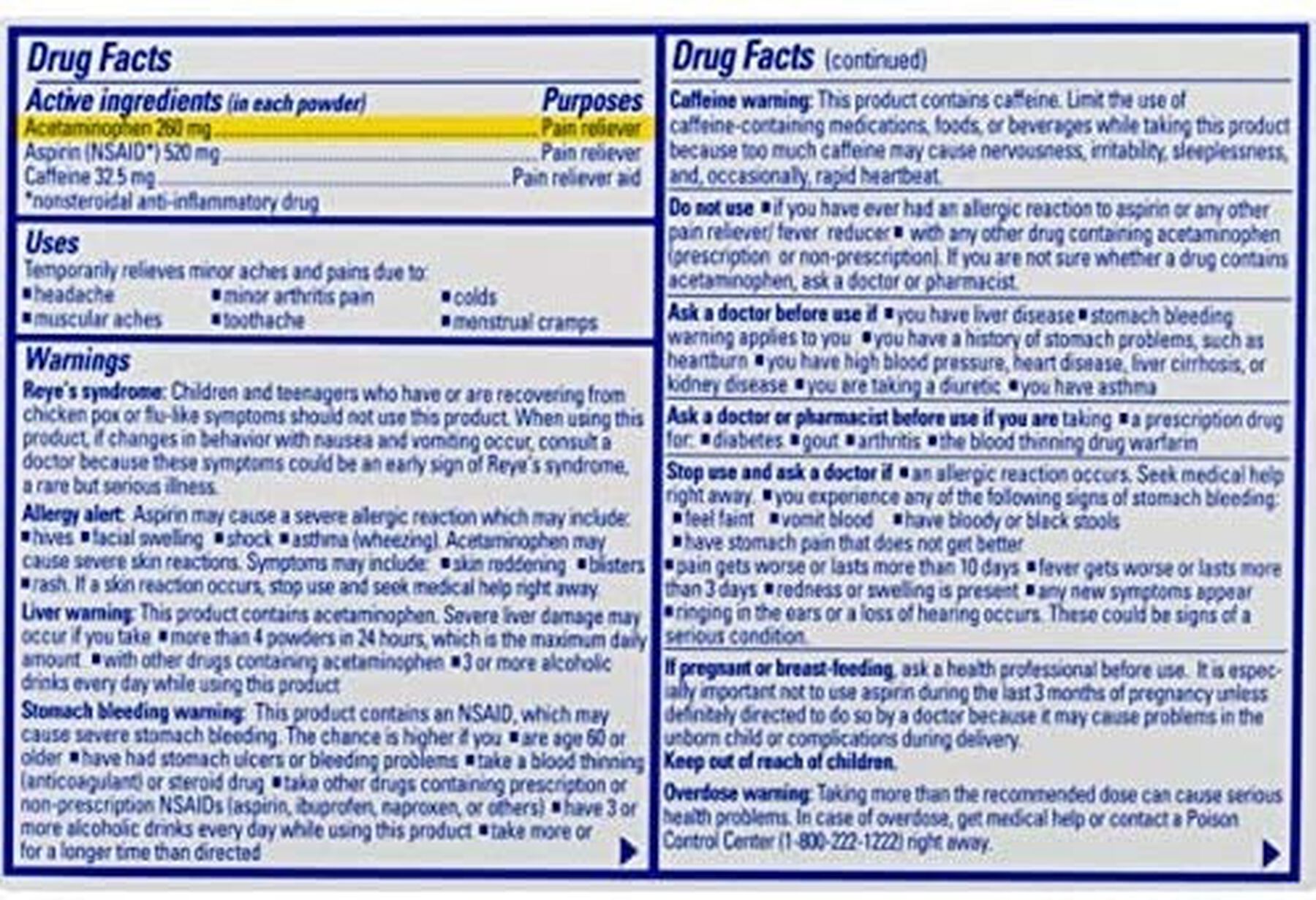 Goody's Extra Strength Headache Powder, 50 ct.