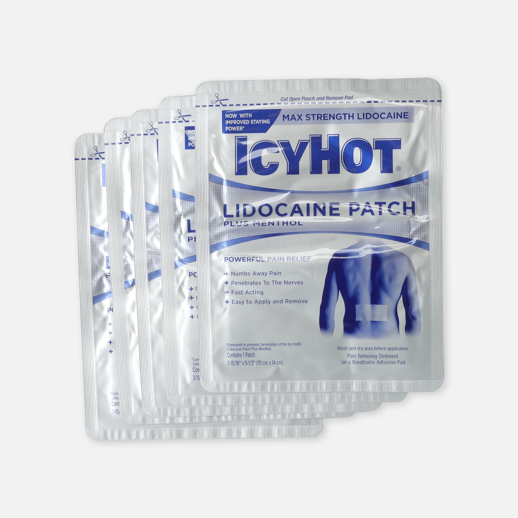 Icy Hot Patch with Lidocaine, 5 ct.