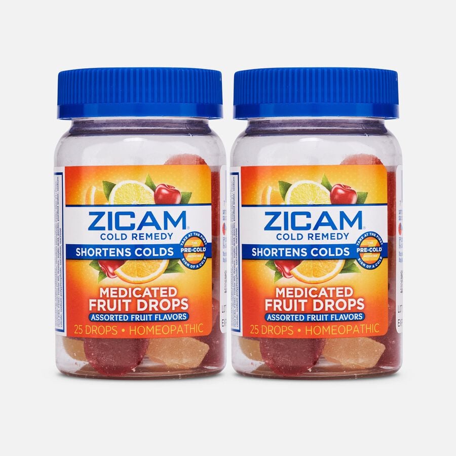 Zicam Cold Remedy Medicated Fruit Drops, 25 ct. (2-Pack), , large image number 0