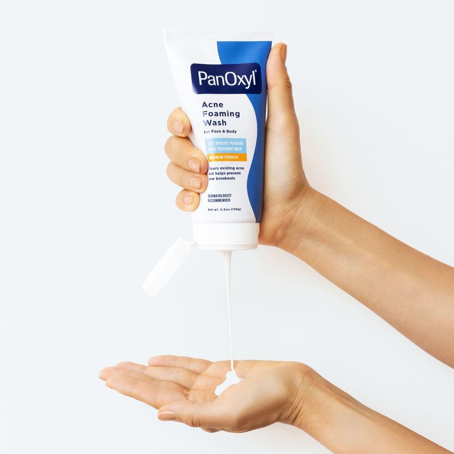PanOxyl Acne Foaming Wash for Face & Body, 5.5 oz., , large image number 1