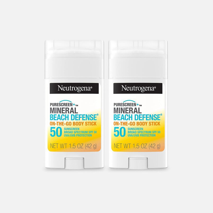 Neutrogena Beach Defense Mineral Stick, SPF 50, 1.5 oz. (2-Pack), , large image number 0