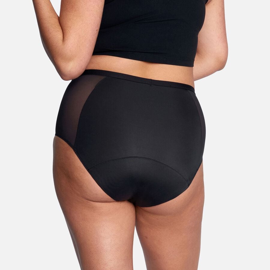 Thinx Comfort Stretch Hi-Waist Period Underwear, Black, , large image number 3