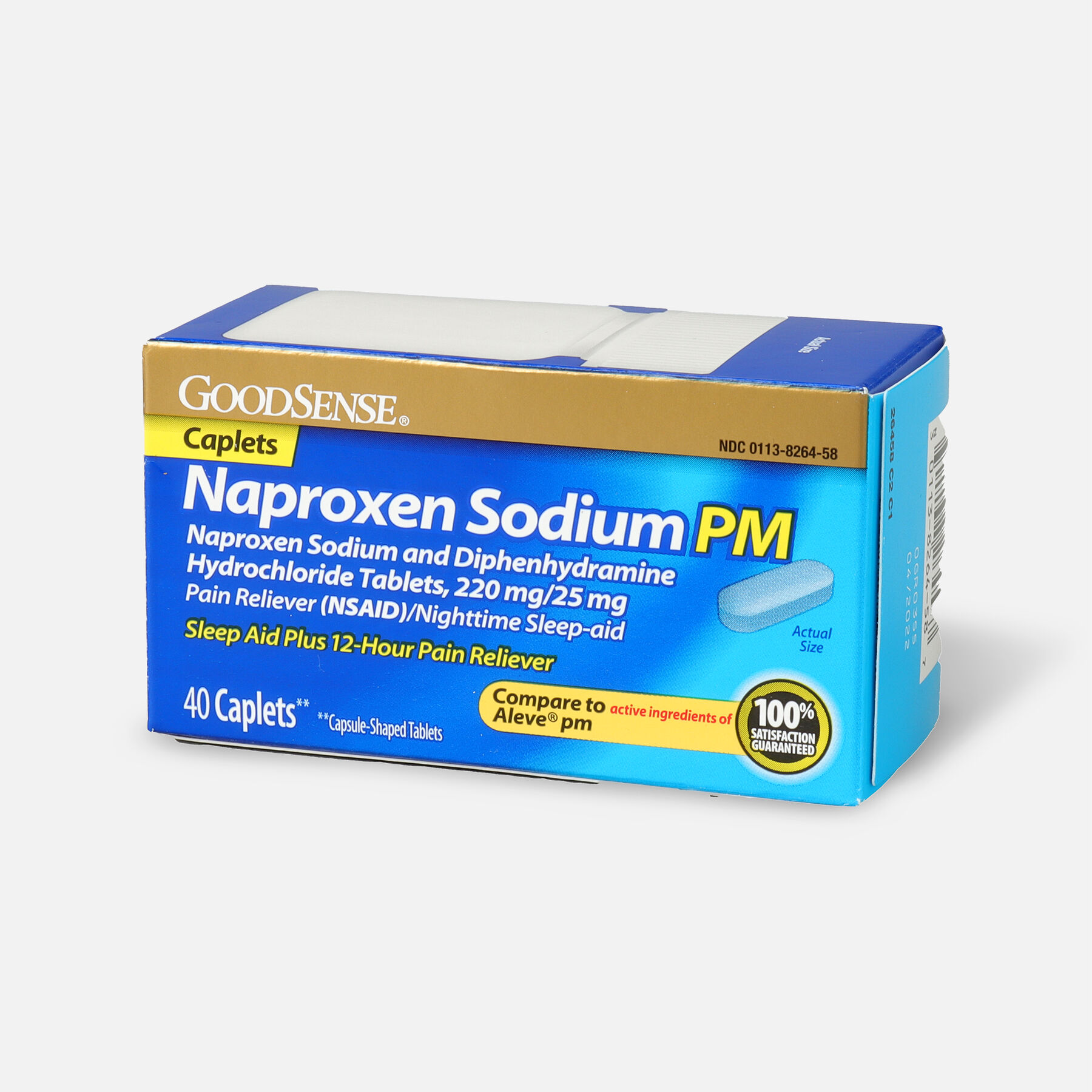 GoodSense® Naproxen Sodium PM & Diphenhydramine HCl Caplets, 40 ct