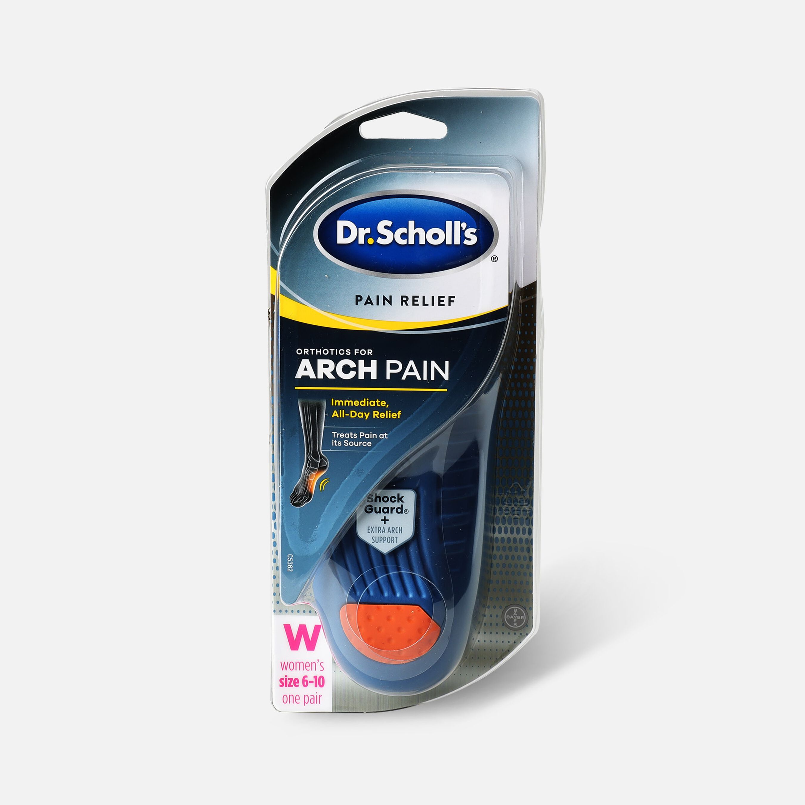 Dr. Scholl's Pain Relief Orthotics For Arch Pain for Women Size (610)