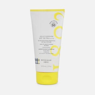 Beekman 1802 Hello Sunshine  SPF 50 PA++++ Broad Spectrum Sunscreen for  Face & Body, 5 fl oz.