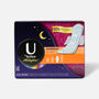 U by Kotex AllNighter Ultra Thin Overnight Pads with Wings, Unscented, 14 ct., , large image number 0