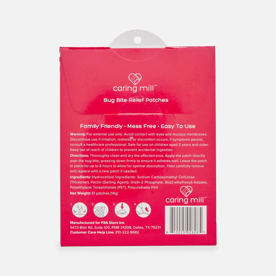 Caring Mill™ Bug Bite Relief Patches, 51 ct., , large image number 1