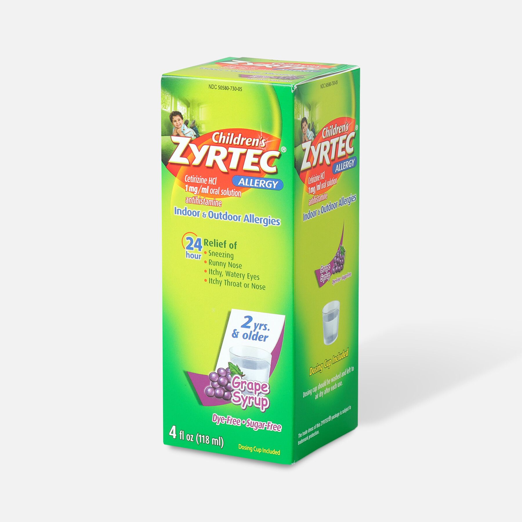 Children's Zyrtec 1mg Grape Syrup, 4 fl oz