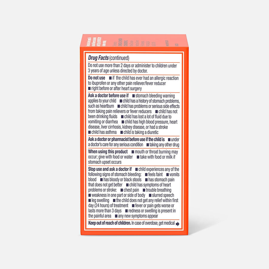 HSA Eligible Children's Motrin DyeFree Ibuprofen Chewable Tablets