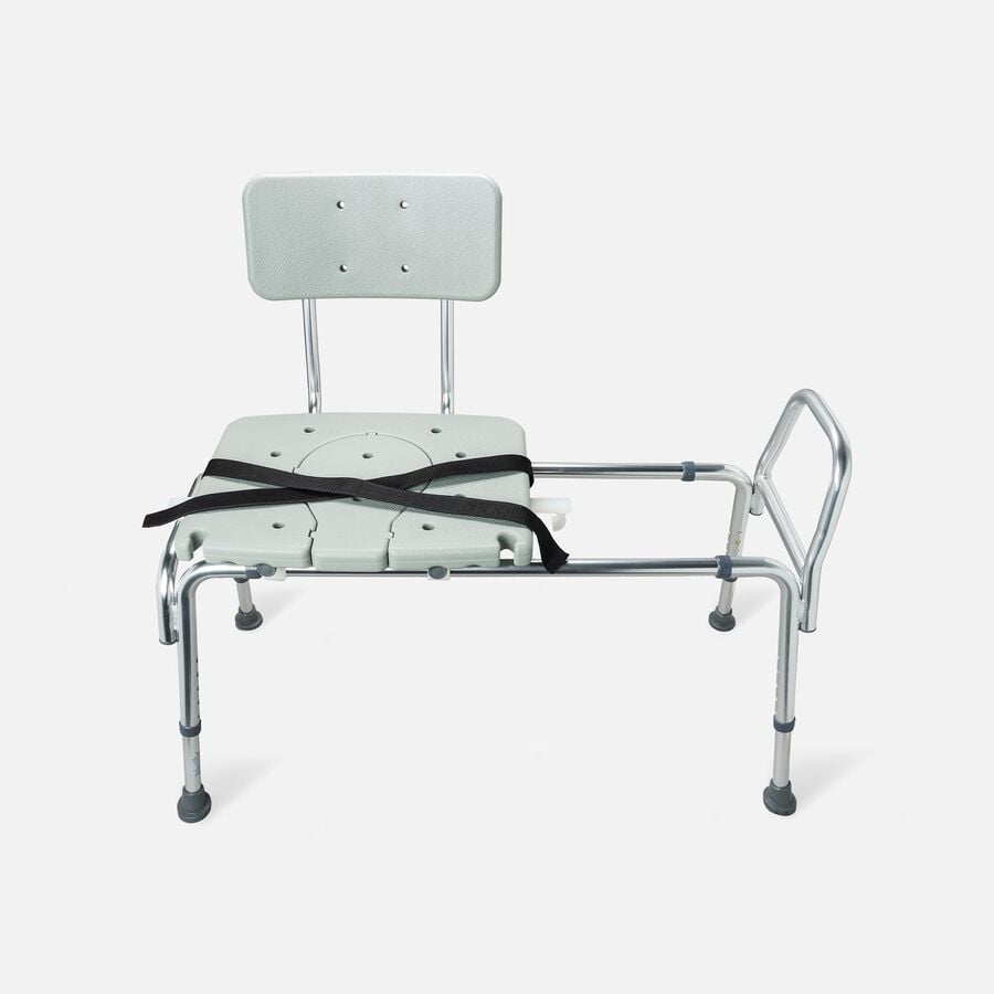 DMI® Sliding Transfer Bench Shower Chair with Cut-Out Seat, , large image number 5