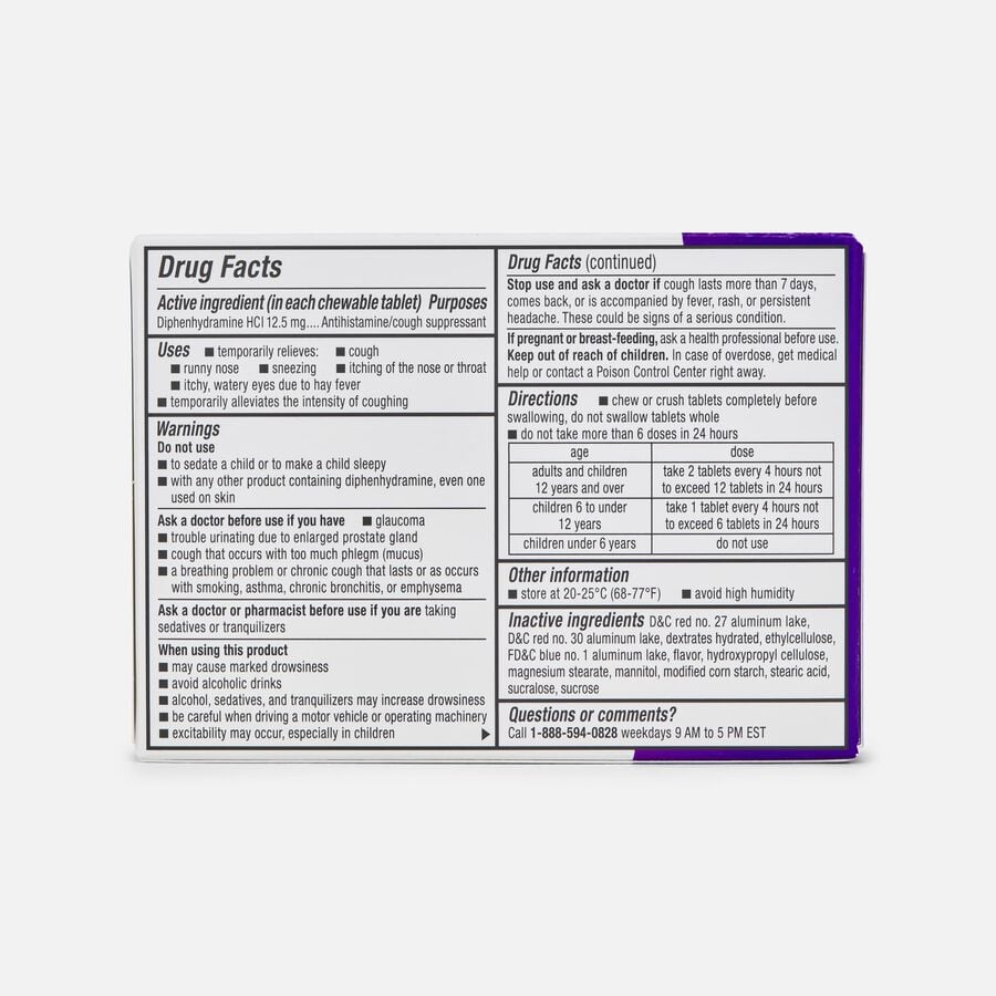 Children's Dimetapp Cough & Allergy Chewable, 24 ct., , large image number 1