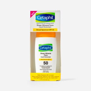Cetaphil Sun Sheer Mineral Sunscreen Liquid Drops, SPF 50, 1.7 oz.