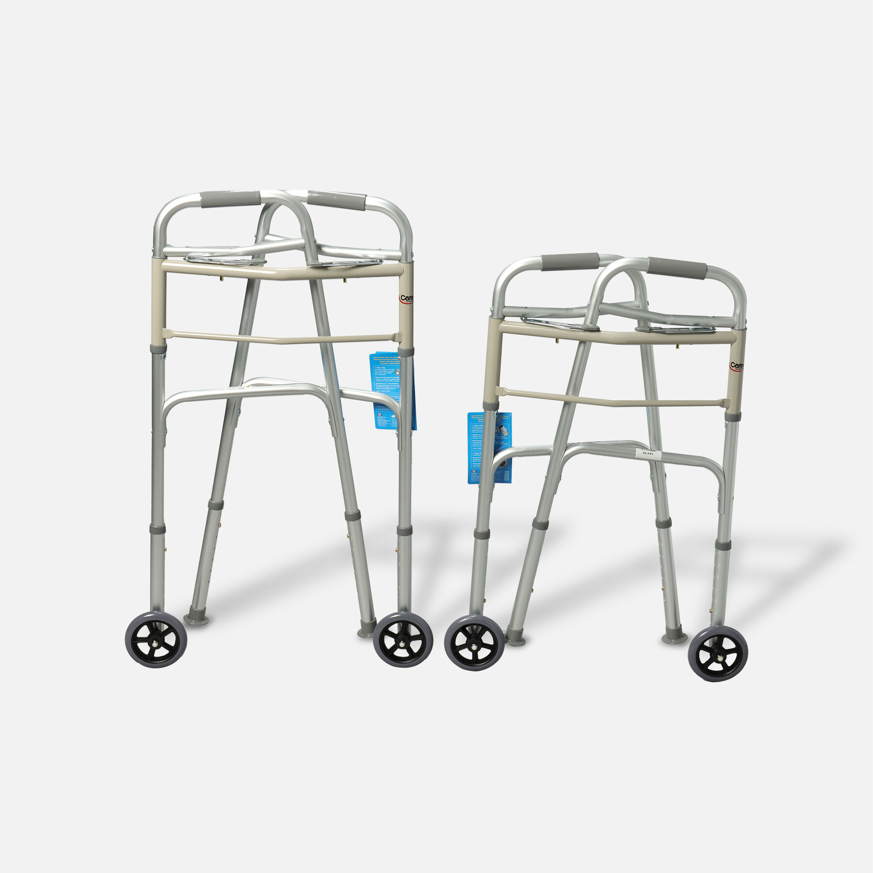 Carex Adult Dual Paddle Walker 5" Wheels and Glides