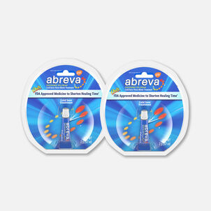 Abreva, Docosanol 10% Cream Tube, Treatment for Cold Sore/Fever Blister, 2g (2-Pack)