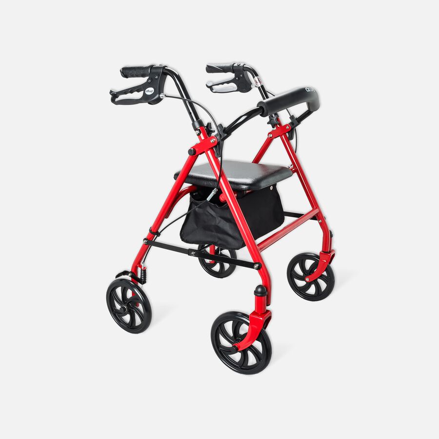 Drive Durable Four Wheel Rollator, 7.5" Casters, , large image number 0
