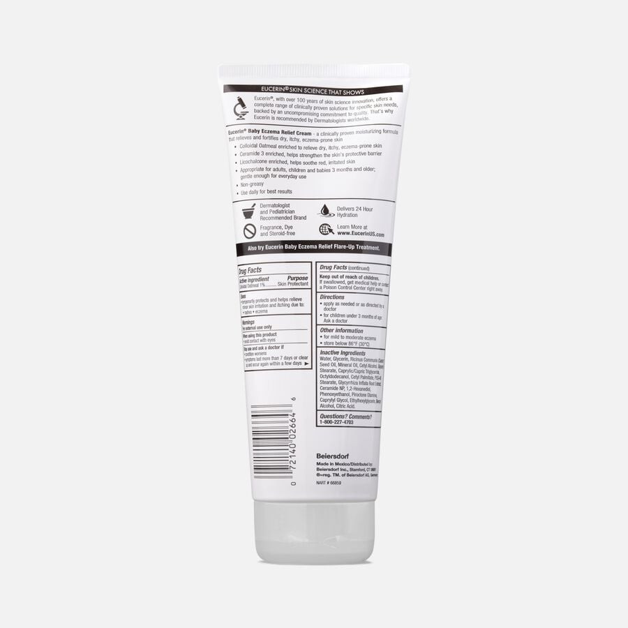 Eucerin Baby Eczema Cream, 8 oz., , large image number 1