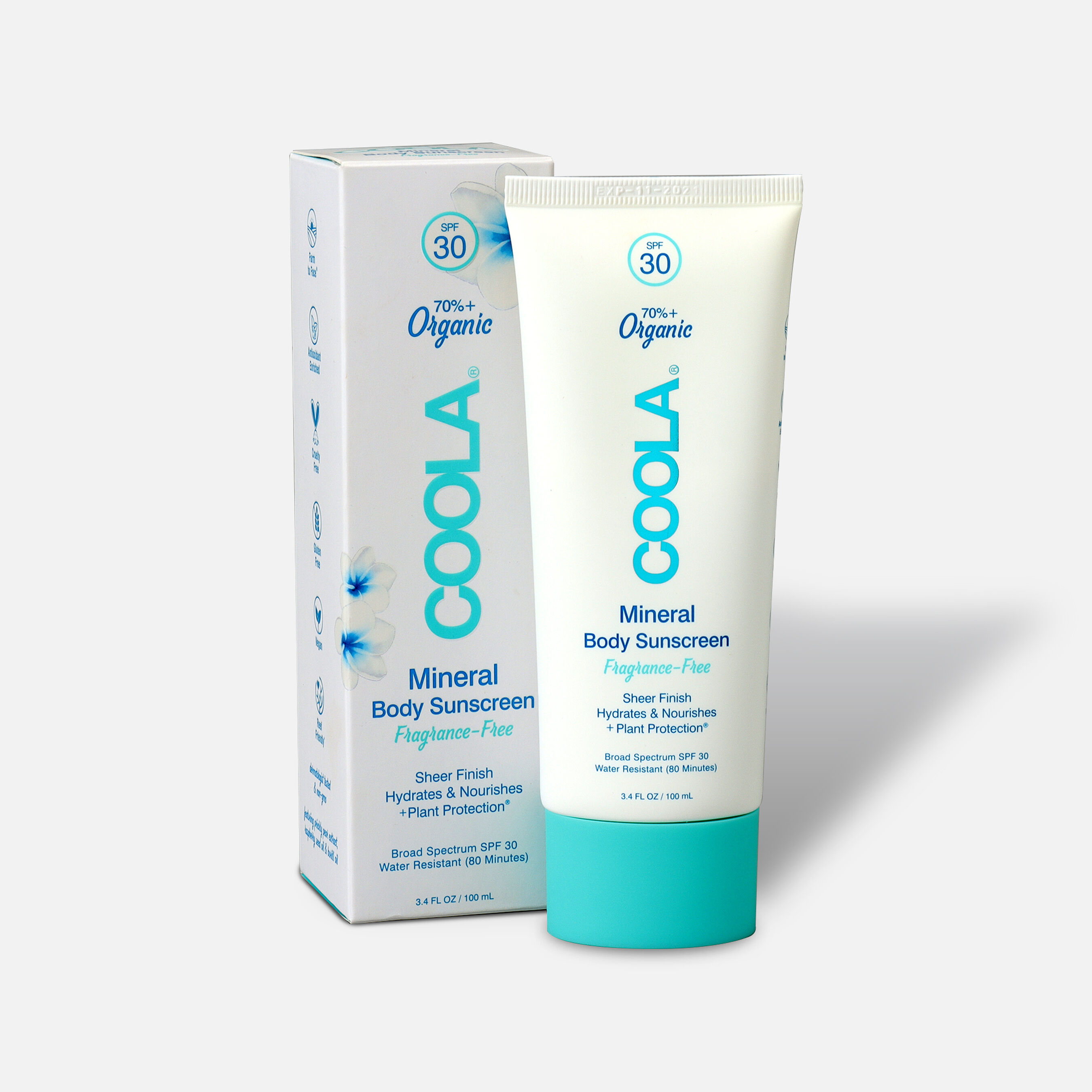 Coola Mineral Body Organic Sunscreen Lotion SPF 30, Tropical Coconut