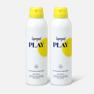 Supergoop! PLAY Antioxidant Body Mist SPF 30 with Vitamin C, 6 oz. (2-Pack)